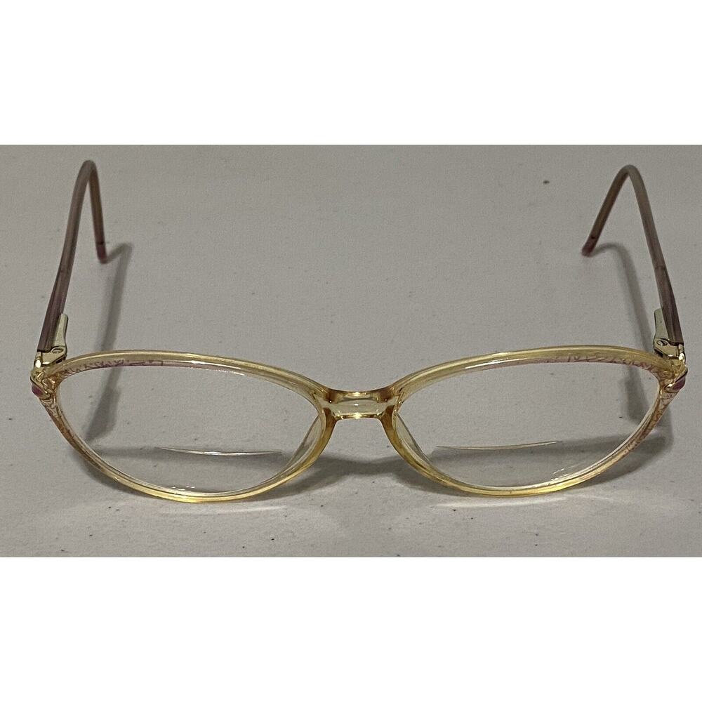 VTG Blue Ribbon For Marchon Lilac Mist Eyeglass Bifocal Frames 55[]15-135MM Case